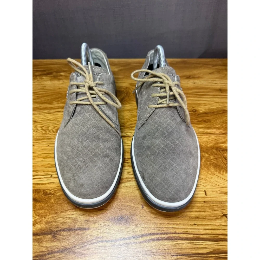 Igi&Co Men's Suede Lace Up Sneakers Grey Made in Italy EU 40 Low Top Shoes